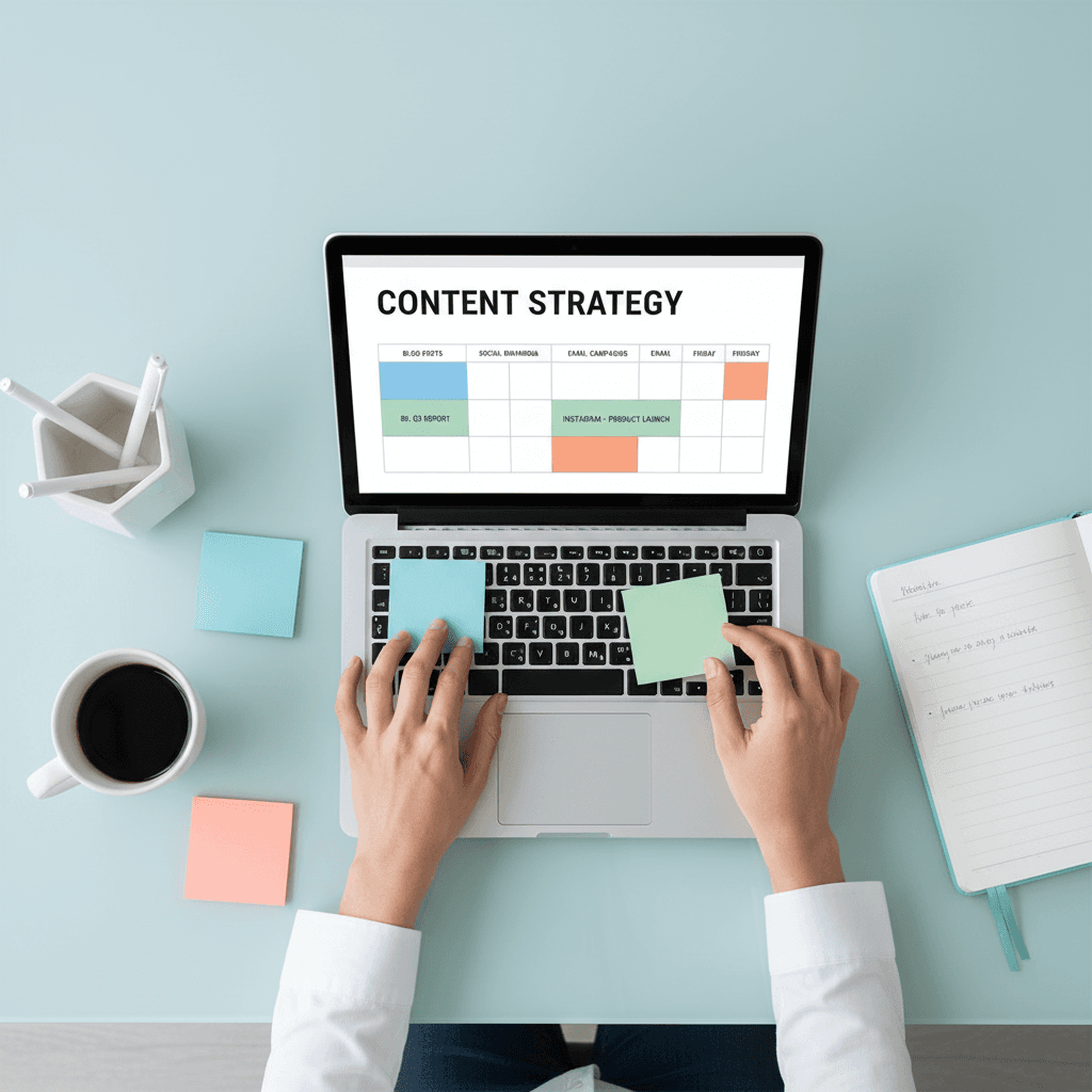 Content strategy planning and calendar