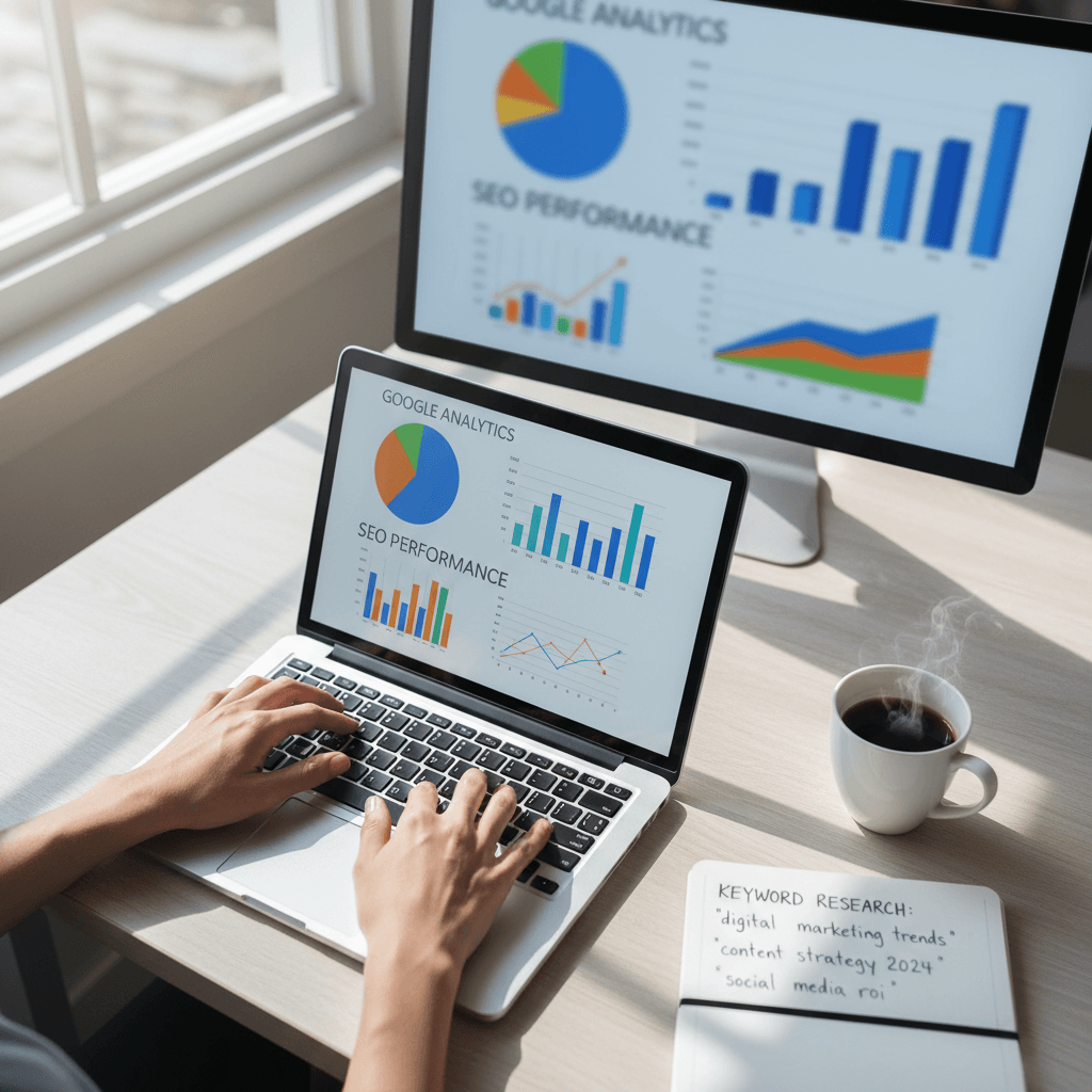 SEO Optimization dashboard and analytics